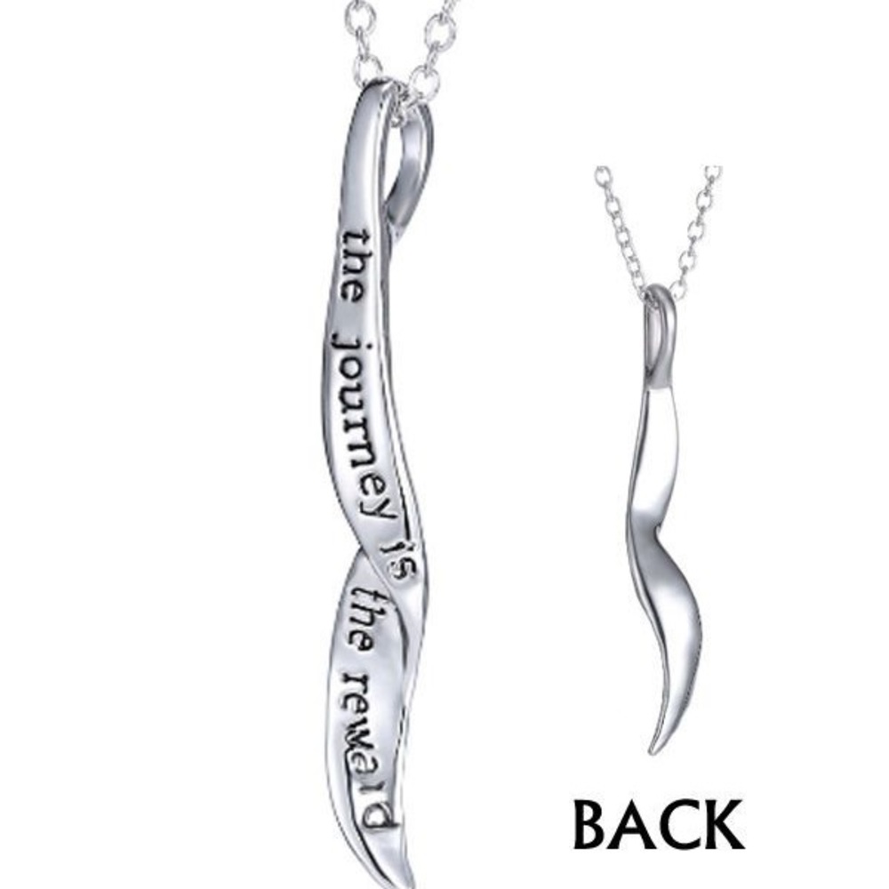 The journey is the reward silver charm